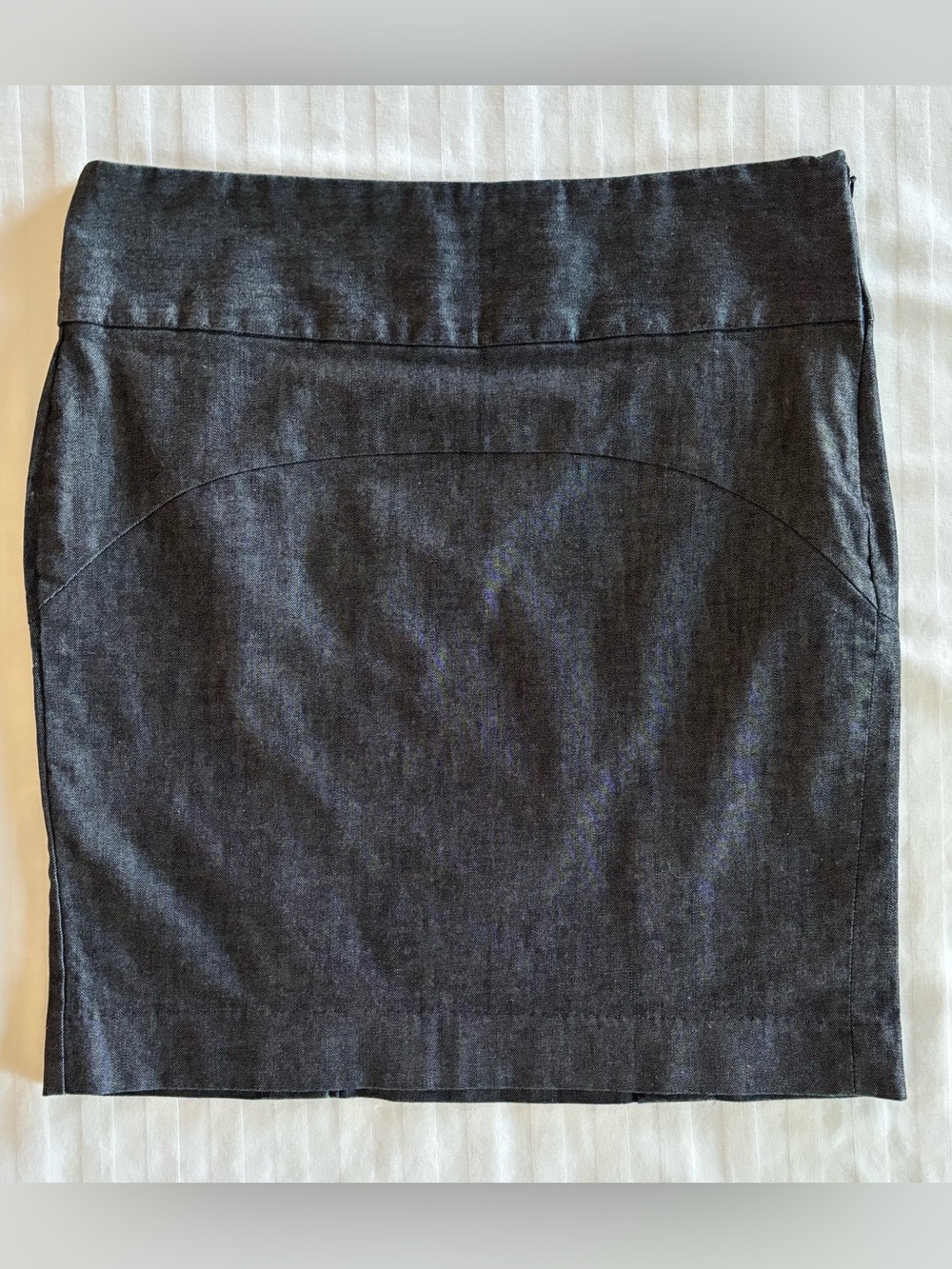 GAP Charcoal Denim Gray Pencil Skirt Y2K Dark wash Minimalist Flat Front